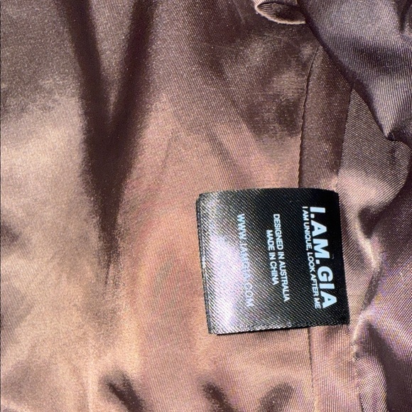 I.AM.GIA AROX JACKET Dark Brown faux leather Jacket size XXS SOLD OUT IN STORES - Picture 8 of 17